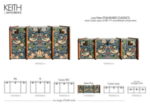 KEITH small Plus | Strawberry Thief Coffee Table Morris Wallpaper Steamer Trunk