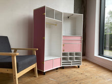 GRACE PINK kids Wardrobe Cabinet Trunk Vintage Style Furniture