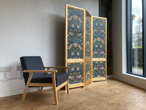 DOILLON Morris Wallpaper Folding Screen wooden Room Divider #STIM