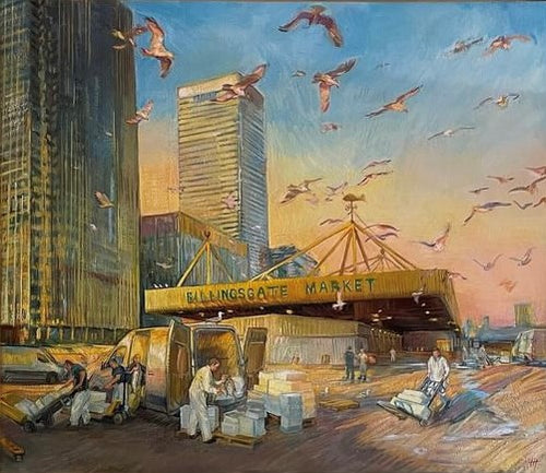 Billingsgate | Original Oil Painting by Lewis Hazelwood Horner