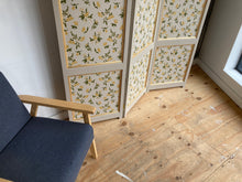 DOILLON Farrow & Ball Floral Wallpaper Folding Screen wooden Room Divider #FBEE