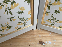 DOILLON Farrow & Ball Floral Wallpaper Folding Screen wooden Room Divider #FBEE