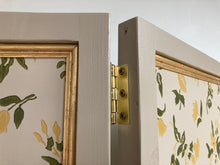 DOILLON Farrow & Ball Floral Wallpaper Folding Screen wooden Room Divider #FBEE