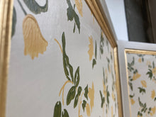 DOILLON Farrow & Ball Floral Wallpaper Folding Screen wooden Room Divider #FBEE