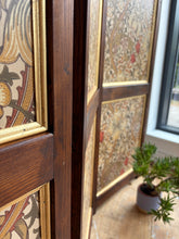 DOILLON Morris Wallpaper Folding Screen wooden Room Divider #GLBB