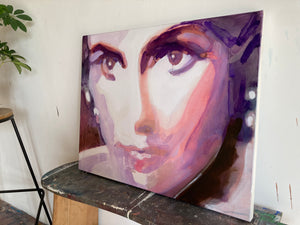 Liz Taylor | Original Hollywood Portrait Painting by Trish Wylie