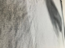 Vegas Elvis | Original charcoal and white pastel large Artwork by Trish Wylie
