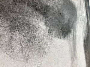 Vegas Elvis | Original charcoal and white pastel large Artwork by Trish Wylie
