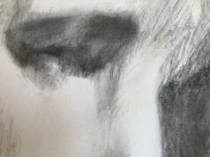 Vegas Elvis | Original charcoal and white pastel large Artwork by Trish Wylie