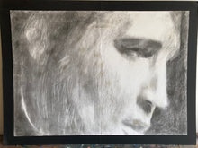 Vegas Elvis | Original charcoal and white pastel large Artwork by Trish Wylie