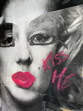 KISS ME | Original limited edition L'Oréal lipstick on Marilyn Monroe Retro Poster Artwork by Matt Youth
