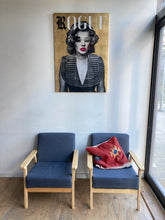 KISS ME | Original limited edition L'Oréal lipstick on Marilyn Monroe Retro Poster Artwork by Matt Youth