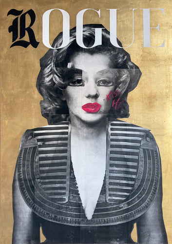 KISS ME | Original limited edition L'Oréal lipstick on Marilyn Monroe Retro Poster Artwork by Matt Youth