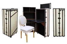 RESERVED - FITZGERALD (Irvine Hotel edition) Desk Cabinet Bookcase Portable Office, steamer trunk cabinet wardrobe desk, AM Florence, AMFlorence