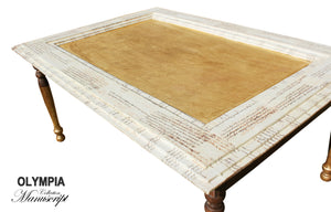 OLYMPIA Shabby Chic Gold Coffee Table, coffee table furniture elegant country shabby chic table living room, AM Florence, AMFlorence