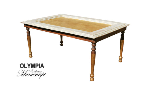 OLYMPIA Shabby Chic Gold Coffee Table, coffee table furniture elegant country shabby chic table living room, AM Florence, AMFlorence