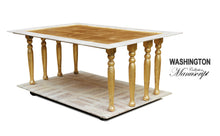 WASHINGTON Shabby Chic Gold Coffee Table, coffee table furniture elegant country shabby chic table living room, AM Florence, AMFlorence