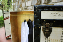 GRACE Wardrobe Cabinet Trunk Vintage Style Furniture, steamer trunk cabinet wardrobe desk, AM Florence, AMFlorence