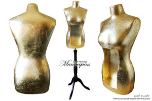 MARILYN Quirky Gilded Display Mannequin Art Bust, quirky display mannequin art bust statue home decor contemporary, AM Florence, AMFlorence