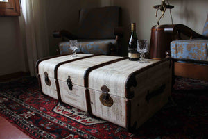 KEITH (small) Upcycled Vintage Steamer Trunk Coffee table, steamer trunk vintage, AM Florence, AMFlorence