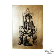 KING JIMI A4 neo victorian art victoriana imagery gold gilded artwork retro surreal home decor portraits by amflorence