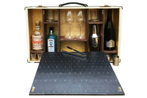 LENNON Vintage Style Portable Bar Suitcase Hard Sided Luggage, luggage suitcase hard-sided storage, AM Florence, AMFlorence