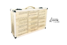 LENNON (white edition) Vintage Style Suitcase Hard Sided Luggage, luggage suitcase hard-sided storage, AM Florence, AMFlorence