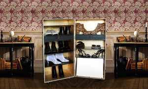 MONROE Shoe Cabinet Storage Trunk Vintage Style Wardrobe, steamer trunk she storage cabinet wardrobe, AM Florence, AMFlorence